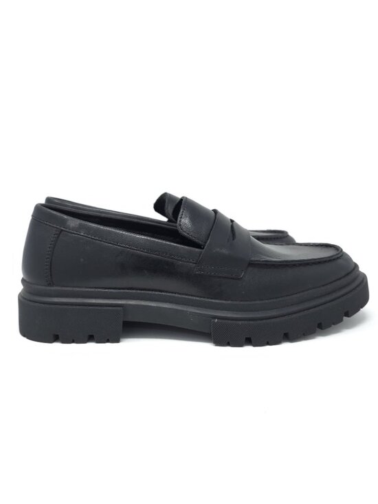 New Steve Madden Akkron Black Leather Loafers Men’s 7.5M main image 8